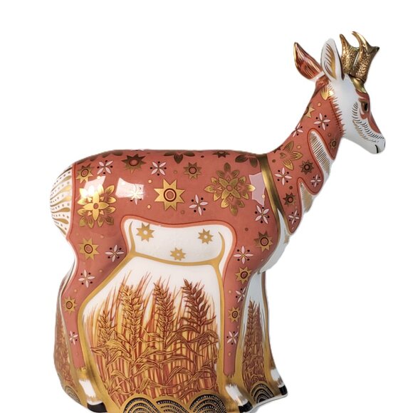 Royal Crown Derby Pronghorn AntelopeLtd Ed. 75/950, Signed - Picture 5 of 9